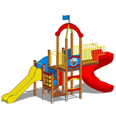 Plac zabaw dla dzieci IRGA PR - drewno klejone