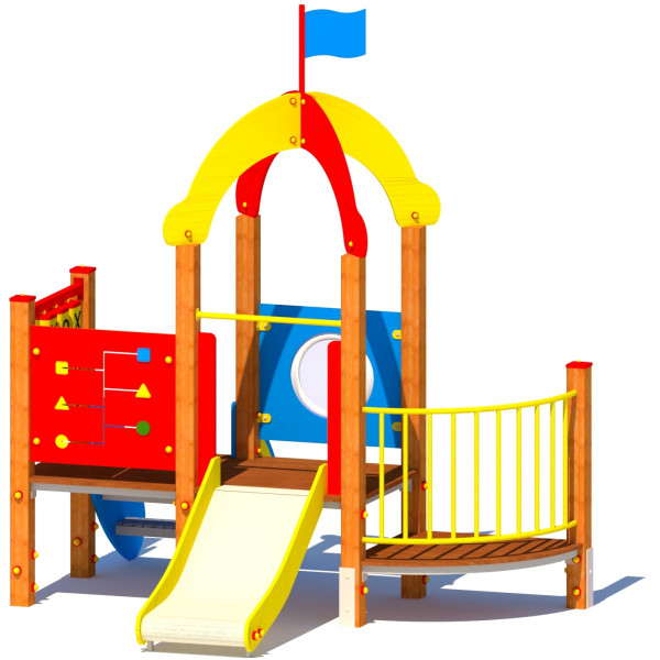 Plac zabaw dla małych dzieci KAJTEK PR - drewno klejone