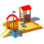 Plac zabaw dla małych dzieci WESOŁA KRAINA PR - drewno klejone