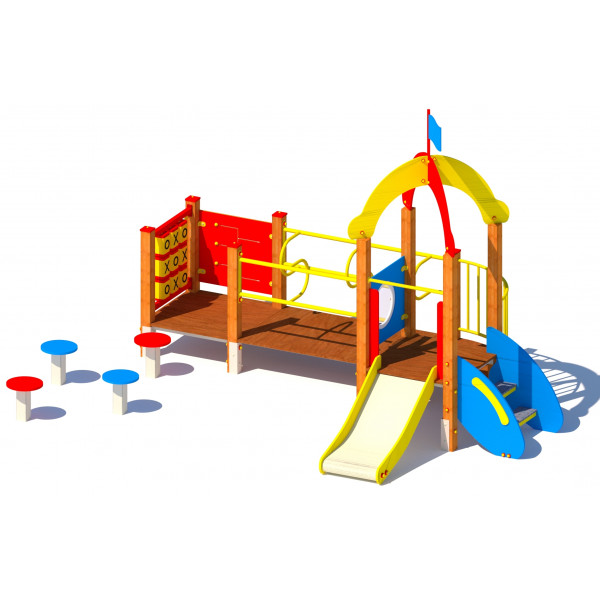 Plac zabaw dla małych dzieci MAŁY ZUCH PR - drewno klejone
