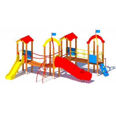 Drewniany plac zabaw dla dzieci TULIPAN PR