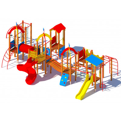 Drewniany plac zabaw dla dzieci ZAWILEC PR