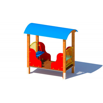 WAGON A PR - drewniany plac zabaw dla małych dzieci