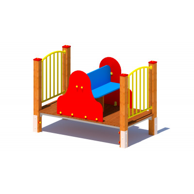 Drewniany plac zabaw dla małych dzieci WAGON D PR