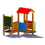 Plac zabaw dla małych dzieci DOMEK CYPRYSEK PR - drewno klejone