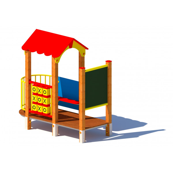 Plac zabaw dla małych dzieci DOMEK KASZTANEK PR - drewno klejone
