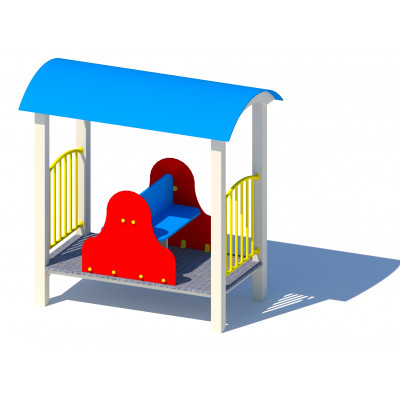 Plac zabaw dla małych dzieci WAGON B MT - wersja metalowa