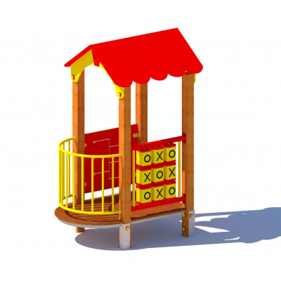 Plac zabaw dla małych dzieci DOMEK BERBERYS PR - drewno klejone