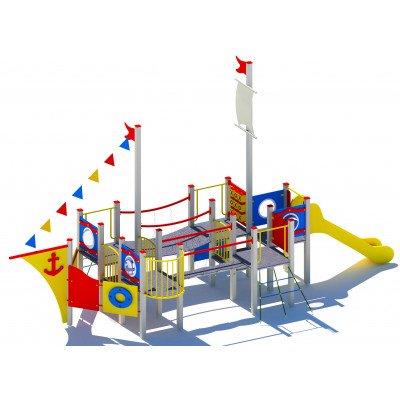 Plac zabaw dla dzieci STATEK WODNIK MT - wersja metalowa 